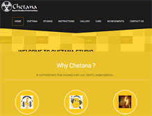 Tablet Screenshot of chetanastudio.com